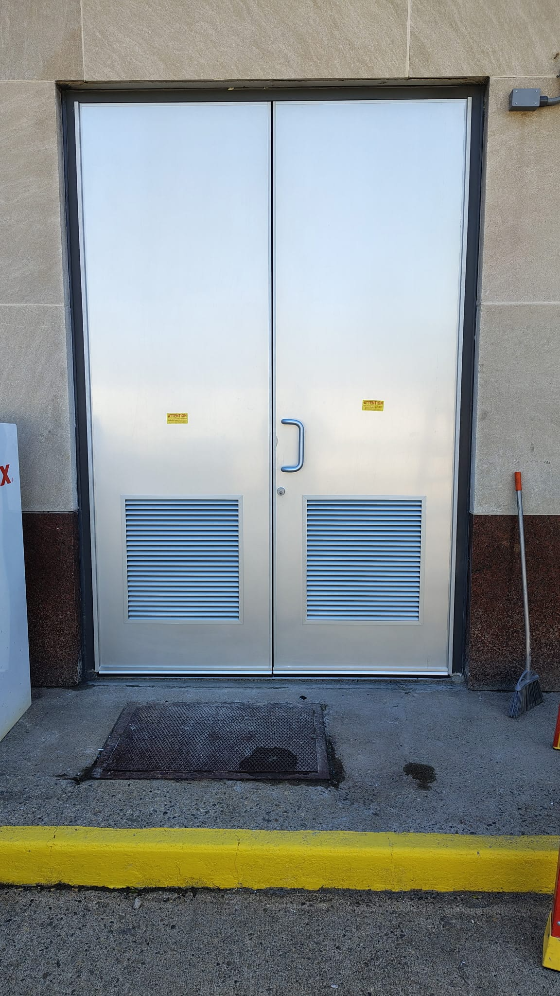 Custom aluminum door