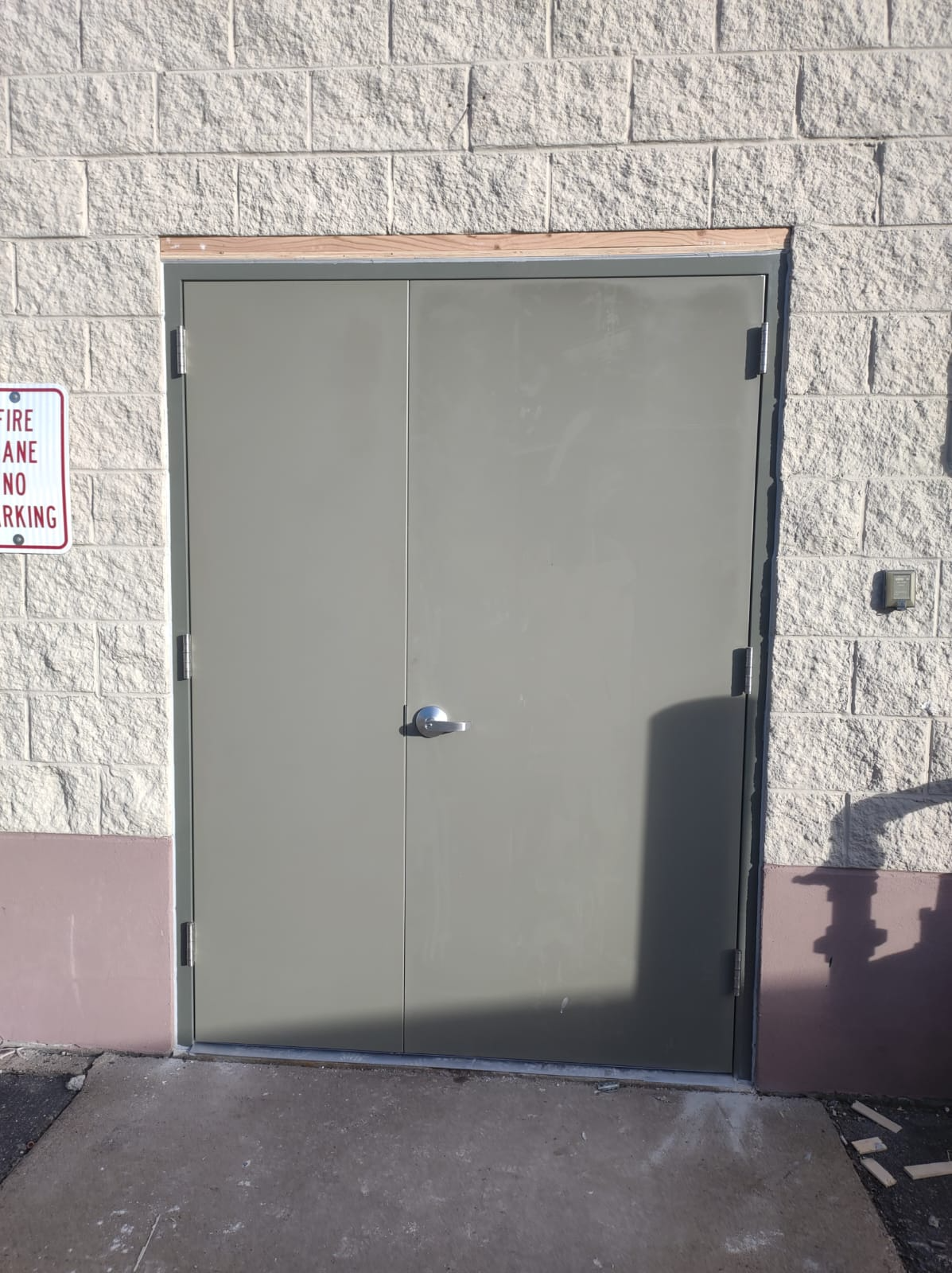 Uneven Pair Hollow Metal Door